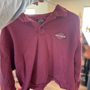 Harley-Davidson Red Polo Shirt Casual Wear